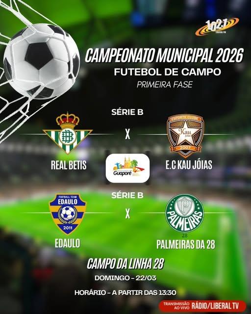 CAMPEONATO MUNICIPAL 2026 | FUTEBOL DE CAMPO